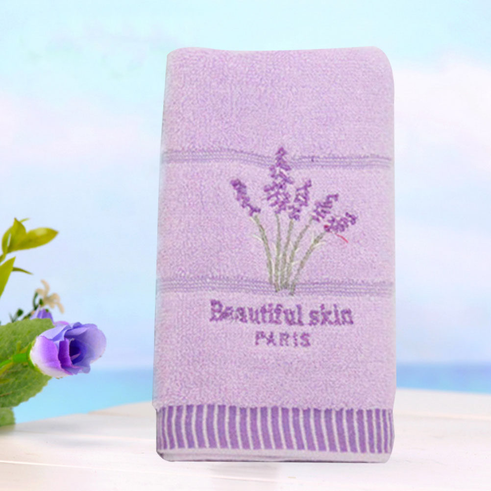 Home Textiles Pakistan - Lawendowe bawełniane ręczniki fioletowe, miękkie, suche,