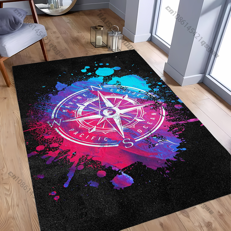 Home Textiles Design - Dywan z motywem kompasu do nowoczesnych