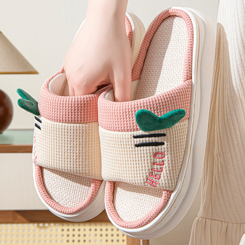 Nowe lniane kapcie damskie do  – Home Textile recenzja i cena