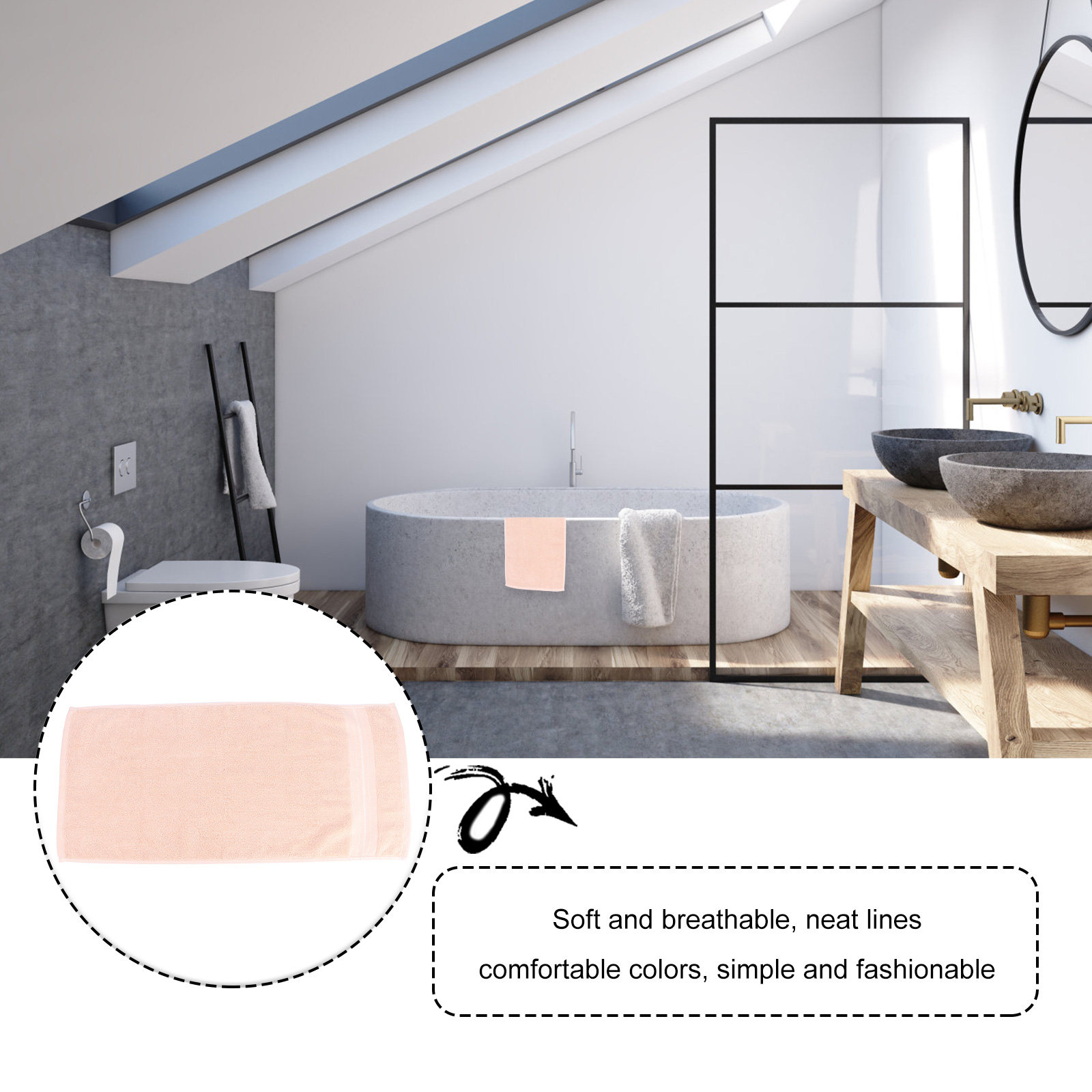 1 szt. Bawełniany ręcznik do t – Home Textiles Pakistan recenzja i cena