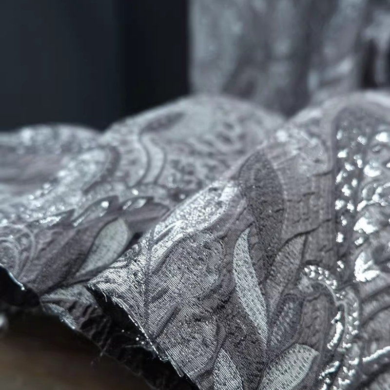 Szare, żakardowe zasłony w sty – Home Textiles Design recenzja i cena
